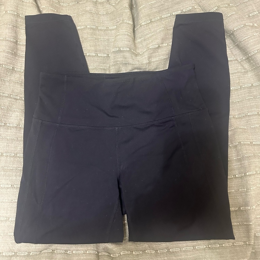 EUC Athleta Solid Black Athletic Leggings Medium